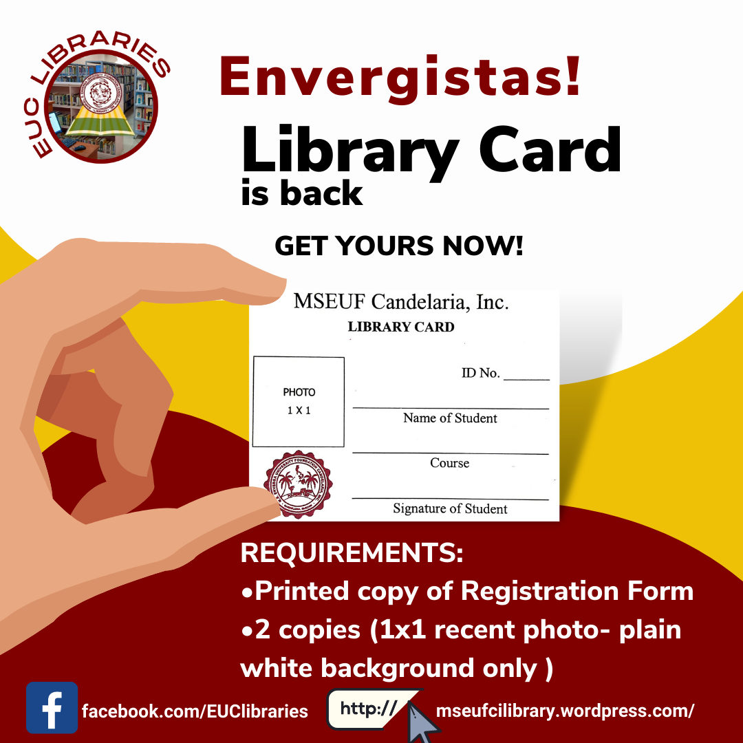 Library card is required to use all the library resources and services