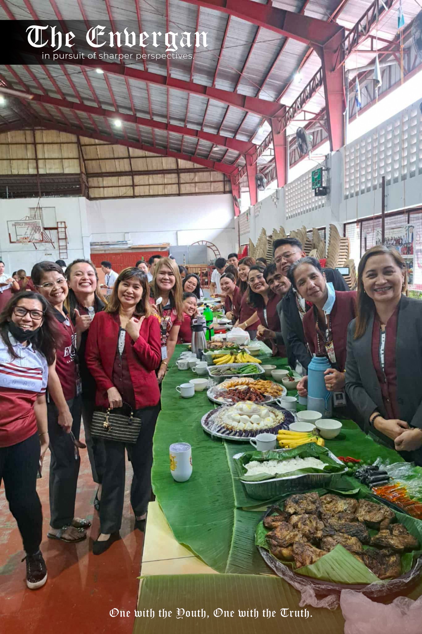 EUC Celebrates “Kainang Pamilya Mahalaga” Day with Faculty and Staff Boodle Fight | The Envergan